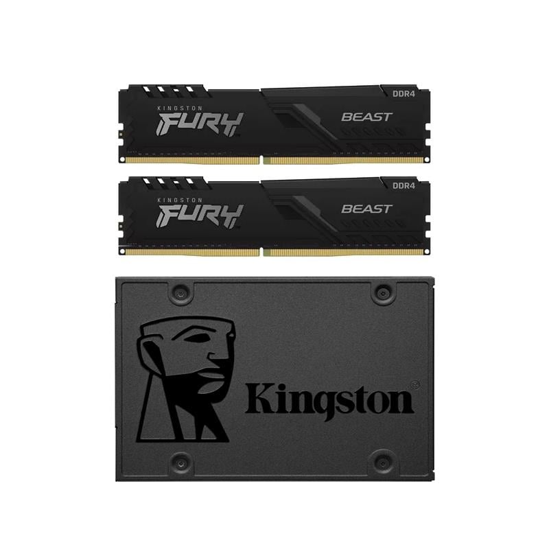 Hyperx Fury Beast Ram Ddr4 2x8gb 2666mhz Combo Actualización - Main Image