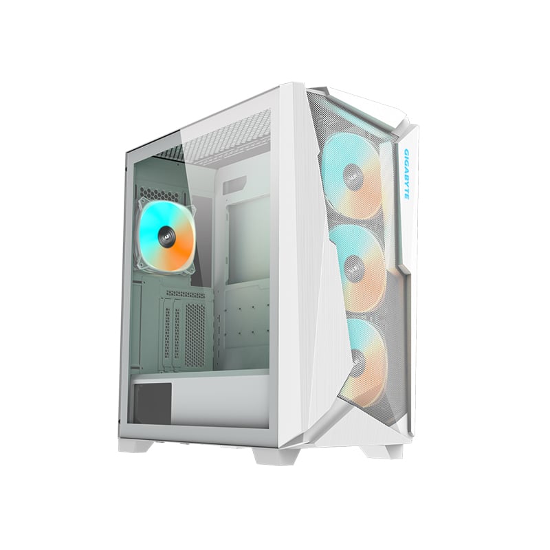 GABINETE GIGABYTE C301G GLASS V2 - FAN X 4 ARGB WHITE