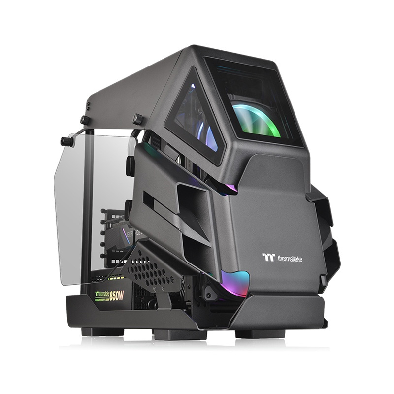 GABINETE THERMALTAKE AH T200 TEMPERED GLASS BLACK MICRO CHASSIS