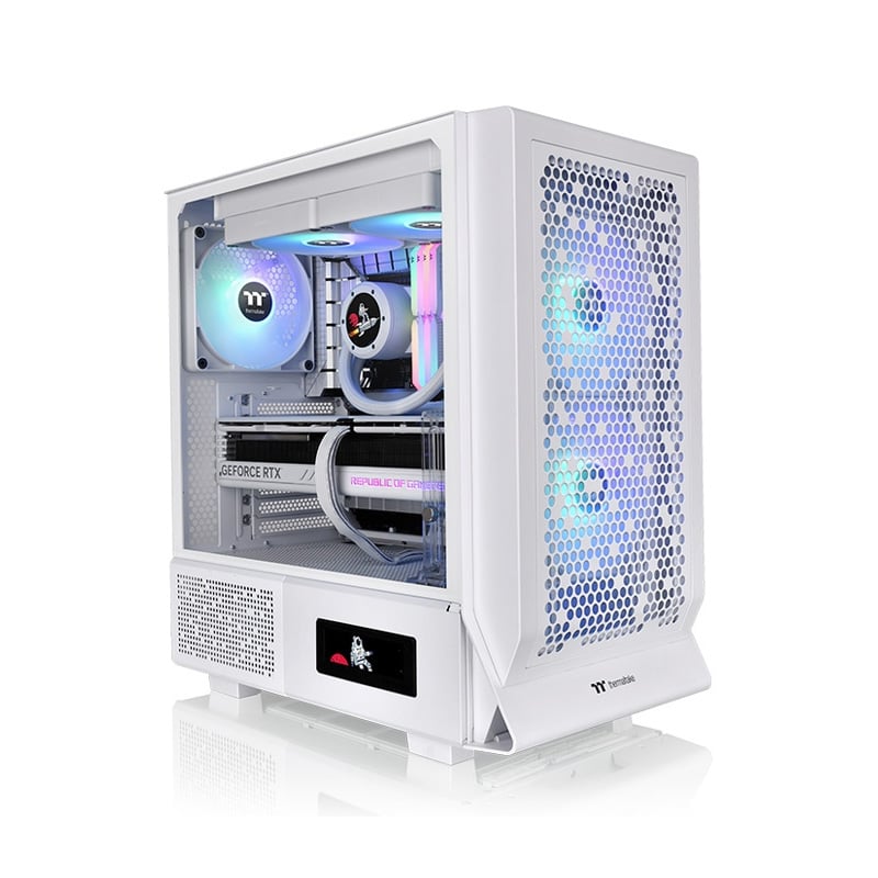 GABINETE THERMALTAKE CERES 330 TG SNOW WHITE ARGB