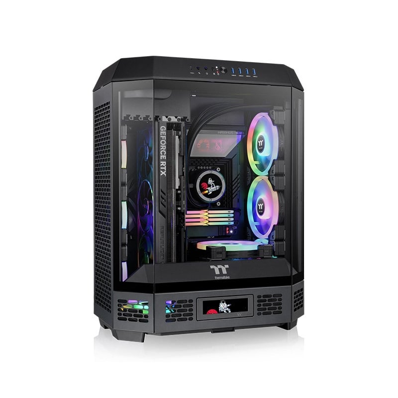 GABINETE THERMALTAKE THE TOWER 600 MID TOWER TG X2 FAN BLACK