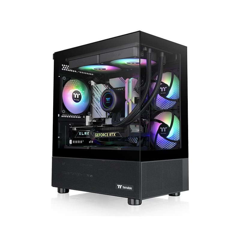 GABINETE THERMALTAKE VIEW 170 MICRO CHASSIS TG X3 FAN BLACK ARGB