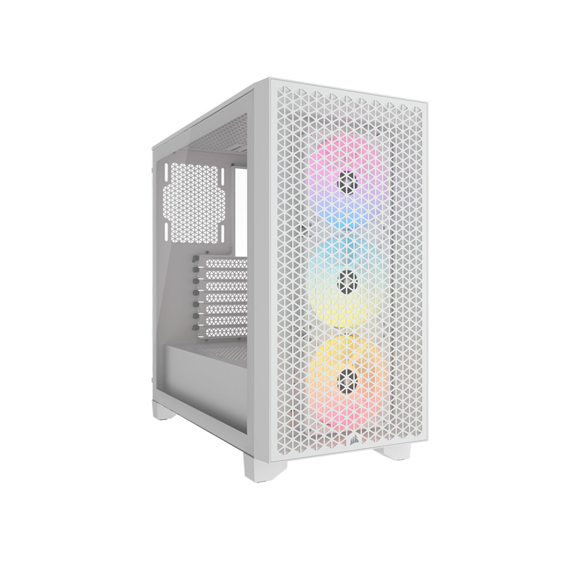 GABINETE CORSAIR 3000D RGB AIRFLOW TG WHITE