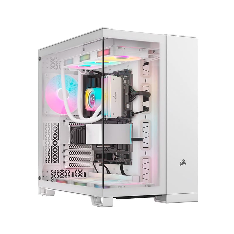 GABINETE CORSAIR 6500X TG DUAL CHAMBER WHITE
