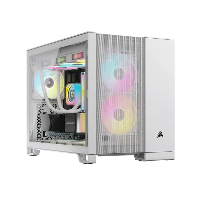 GABINETE CORSAIR 2500D AIRFLOW TG WHITE