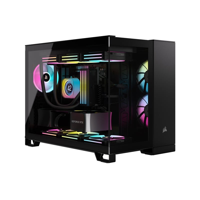 GABINETE CORSAIR ICUE 2500X TG X2 FAN ARGB BLACK (ICUE LINK)