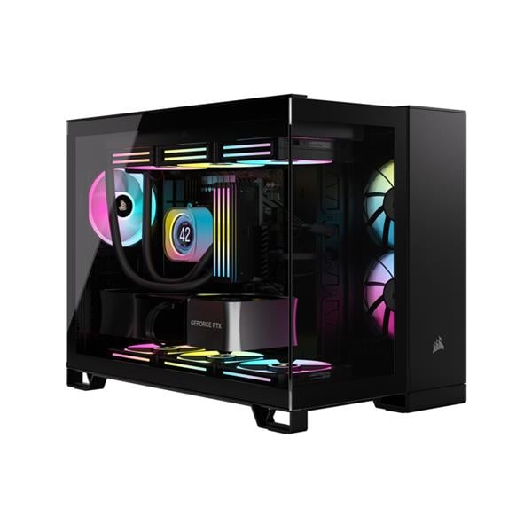 Gabinete Corsair Icue 2500x Tg X2 Fan Argb Black (Icue Link)
