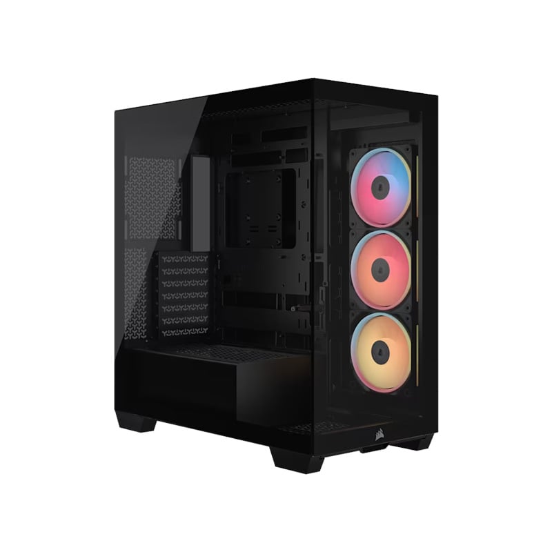 GABINETE CORSAIR 3500X LX-R ICUE RGB TG BLACK