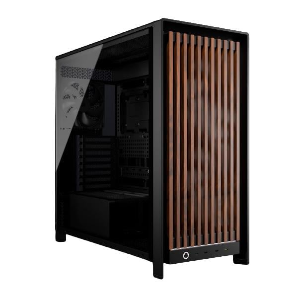 Gabinete Corsair Frame 5000D WOOD RS ARGB TG Black