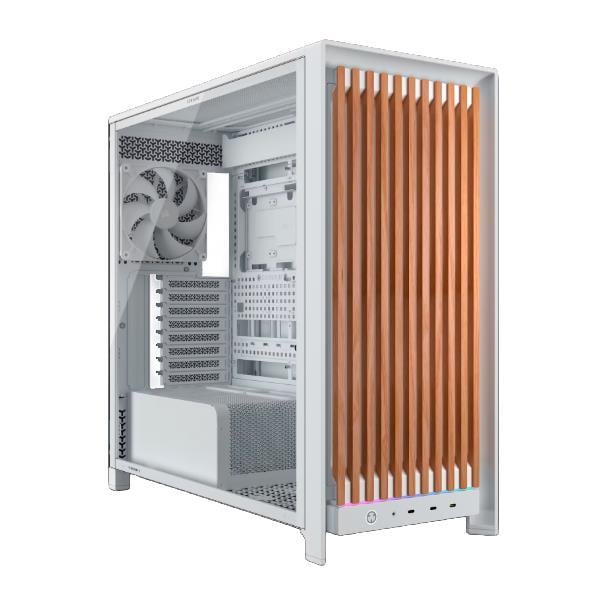 Gabinete Corsair Frame 5000D WOOD RS ARGB TG White
