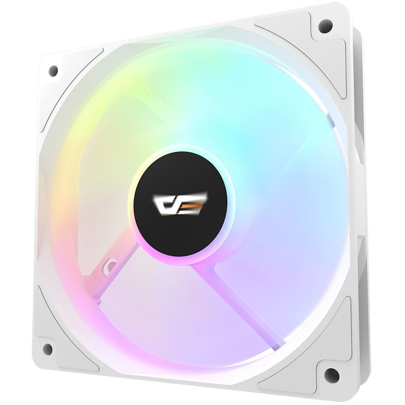 FAN COOLER 120MM DARKFLASH CL12 RAINBOW WHITE FIXED RGB
