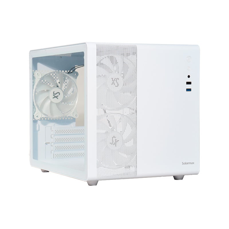 GABINETE SOLARMAX CM-W300-SF X3 FAN ARGB WHITE