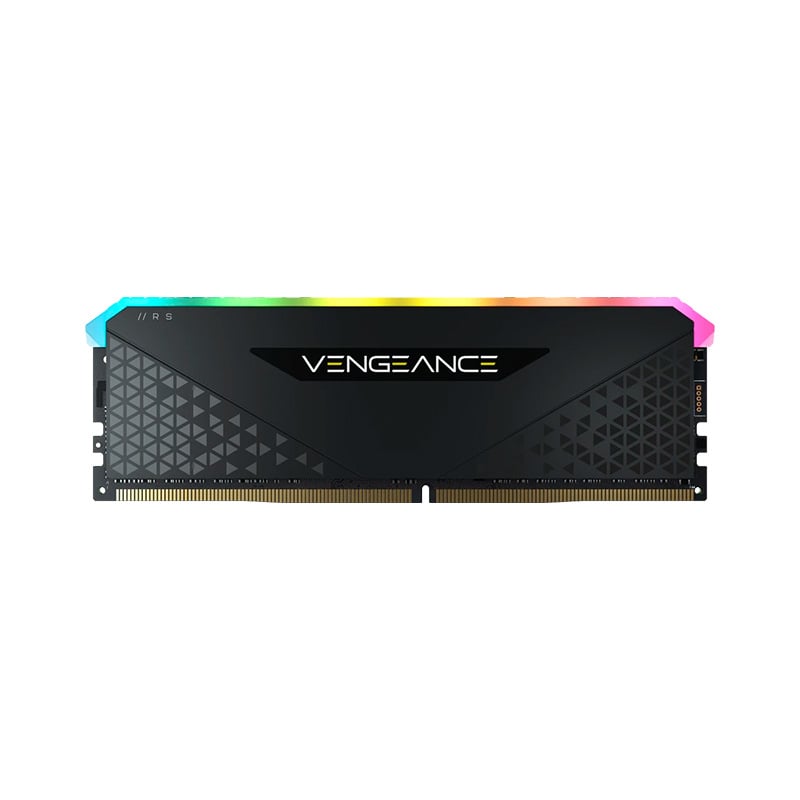 MEMORIA RAM CORSAIR VENGEANCE RGB RS BLACK 16GB 3200 MHZ DDR4