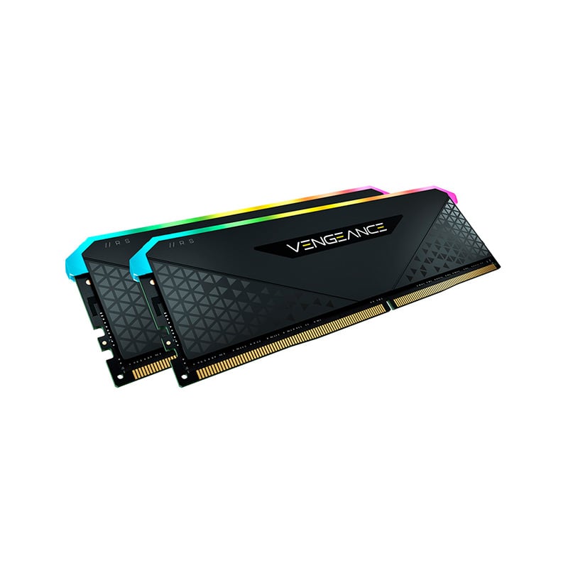 MEMORIA RAM CORSAIR VENGEANCE RGB RS BLACK 16GB (2X8GB) 3200 MHZ DDR4