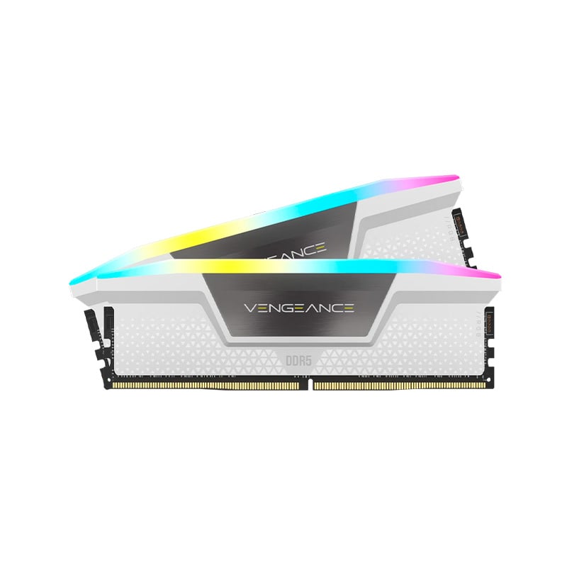 MEMORIA RAM CORSAIR VENGEANCE RGB WHITE 32GB (2X16GB) 5600 MHZ DDR5