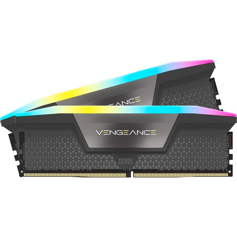 MEMORIA RAM CORSAIR VENGEANCE RGB BLACK 32GB (2X16GB) 5600 MHZ DDR5 - AMD EXPO