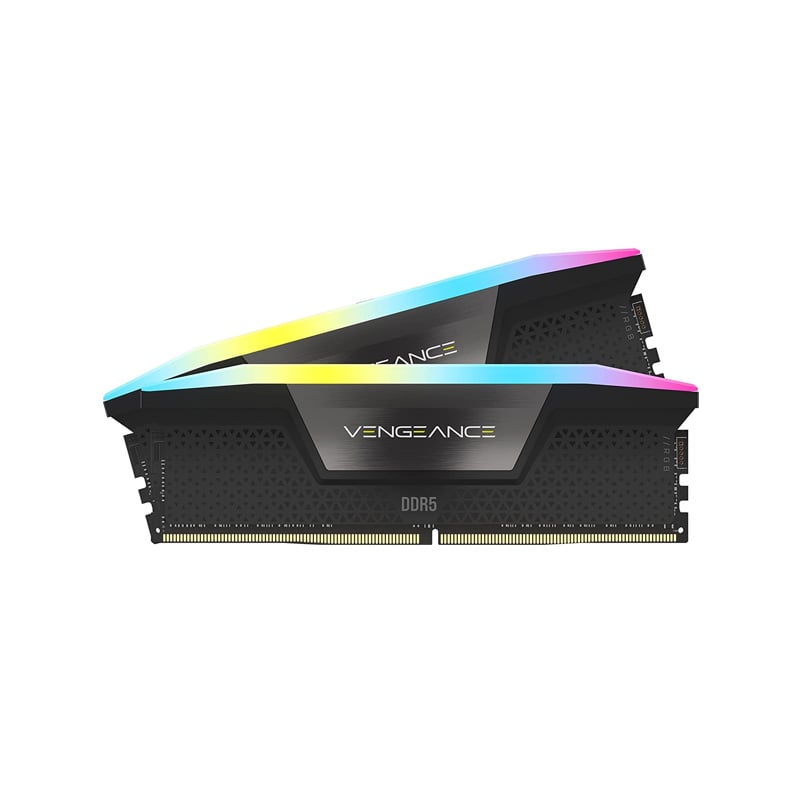 MEMORIA RAM CORSAIR VENGEANCE RGB BLACK 32GB (2X16GB) 6400 MHZ DDR5