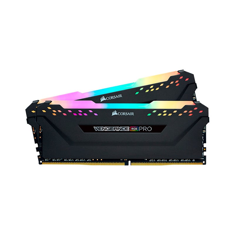 MEMORIA RAM CORSAIR VENGEANCE RGB PRO BLACK 16GB (2X8GB) 3000 MHZ DDR4