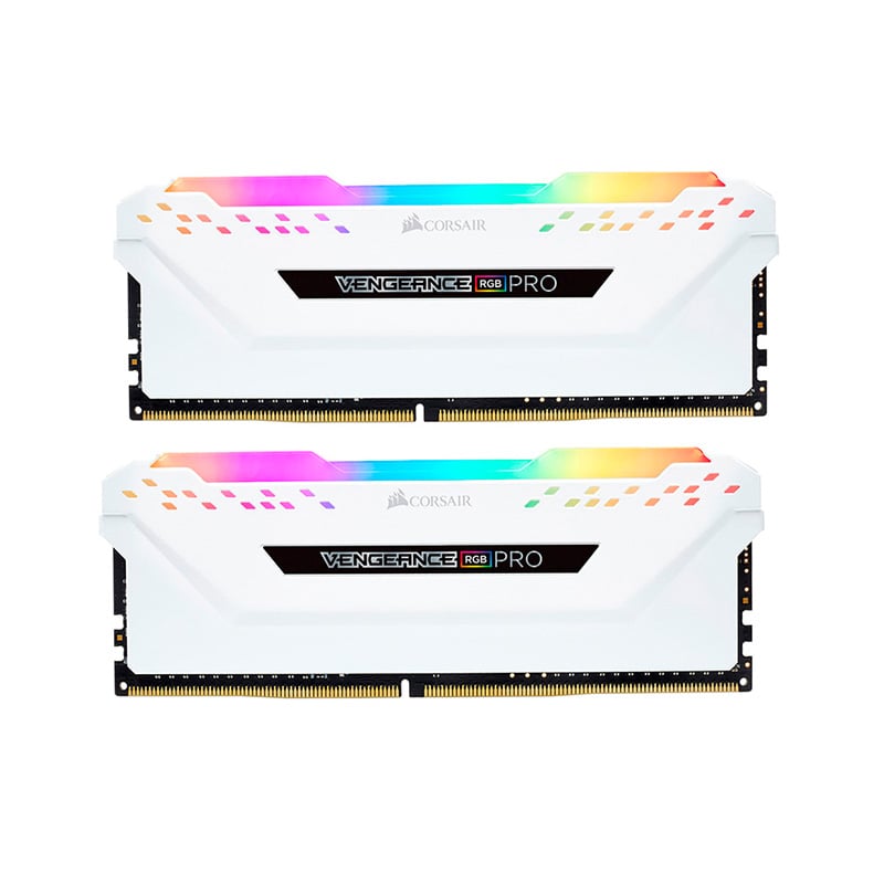 MEMORIA RAM CORSAIR VENGEANCE RGB PRO WHITE 16GB (2X8GB) 3200 MHZ DDR4