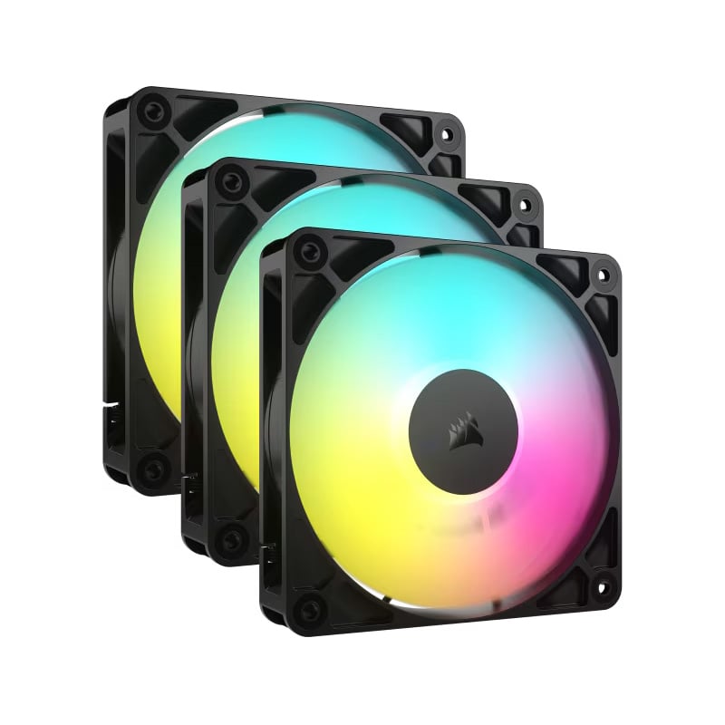 FAN COOLER 120MM CORSAIR RS120 PWM BLACK- PACK X3