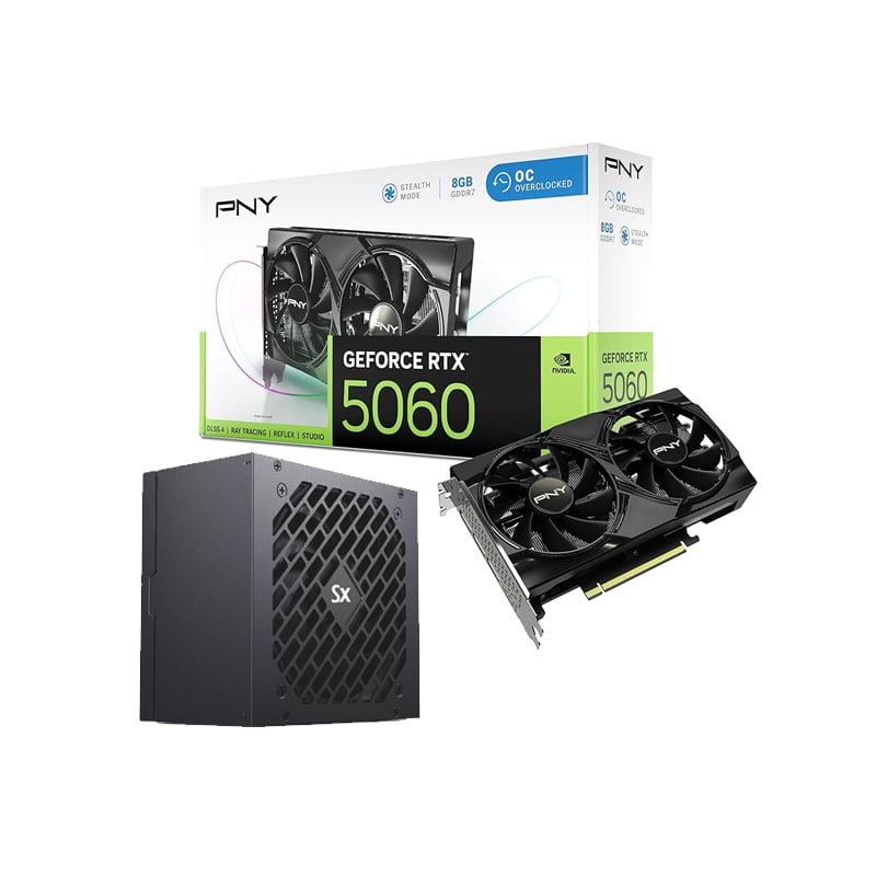 COMBO ACTUALIZACIÓN RTX 5060 8GB DUAL FAN - 650W PLUS BRONZE