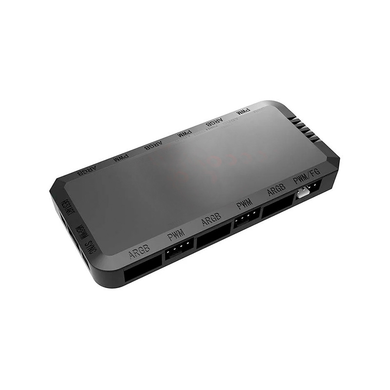 CONTROLADORA ARGB Y PWM PARA FAN ZER01 GAMING - X6 PWM - X6 ARGB - CON CONTROL REMOTO