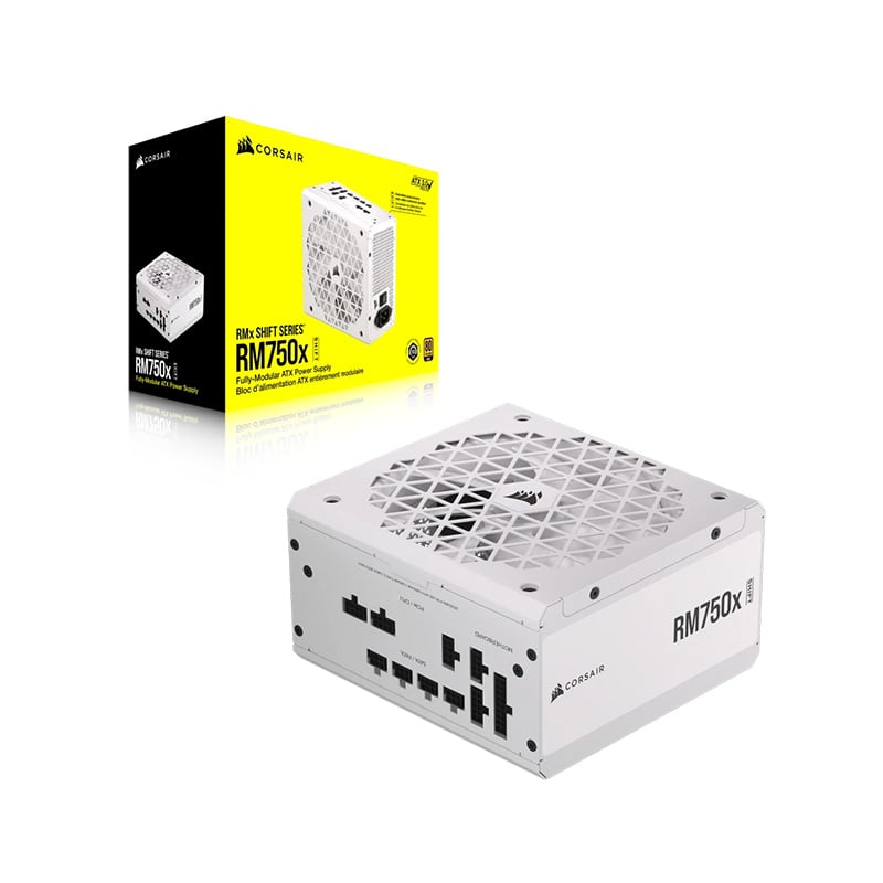 FUENTE 750W CORSAIR RM750X WHITE 80 PLUS GOLD FULL MODULAR - INCLUYE CABLE