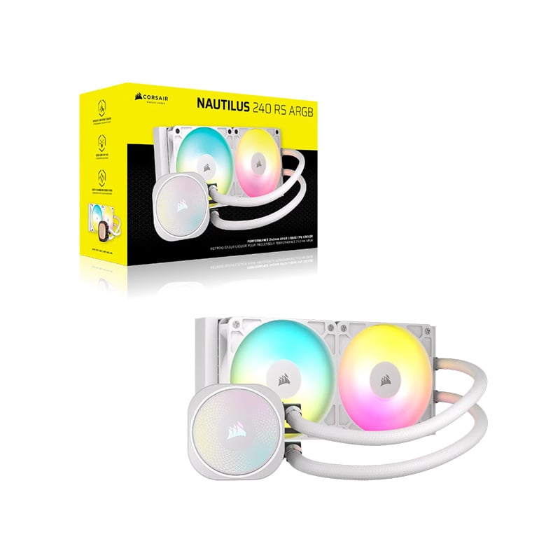 CPU COOLER WATER COOLER CORSAIR NAUTILUS RS 240MM ARGB WHITE