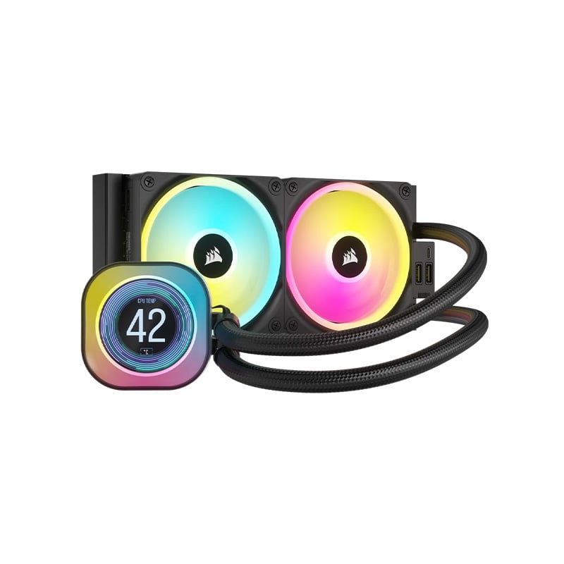 CPU WATER COOLER CORSAIR ICUE LINK H100I LCD AIO 240MM RGB