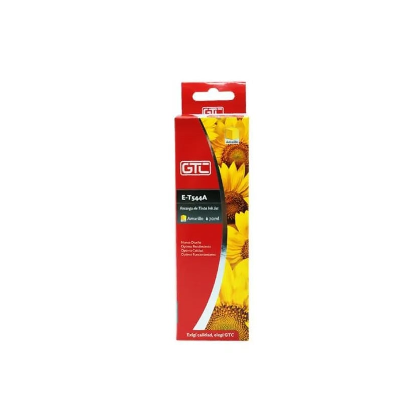 TINTA ALTERNATIVA SISTEMA CONT GTC T544 PARA EPSON AMARILLO 70ML
