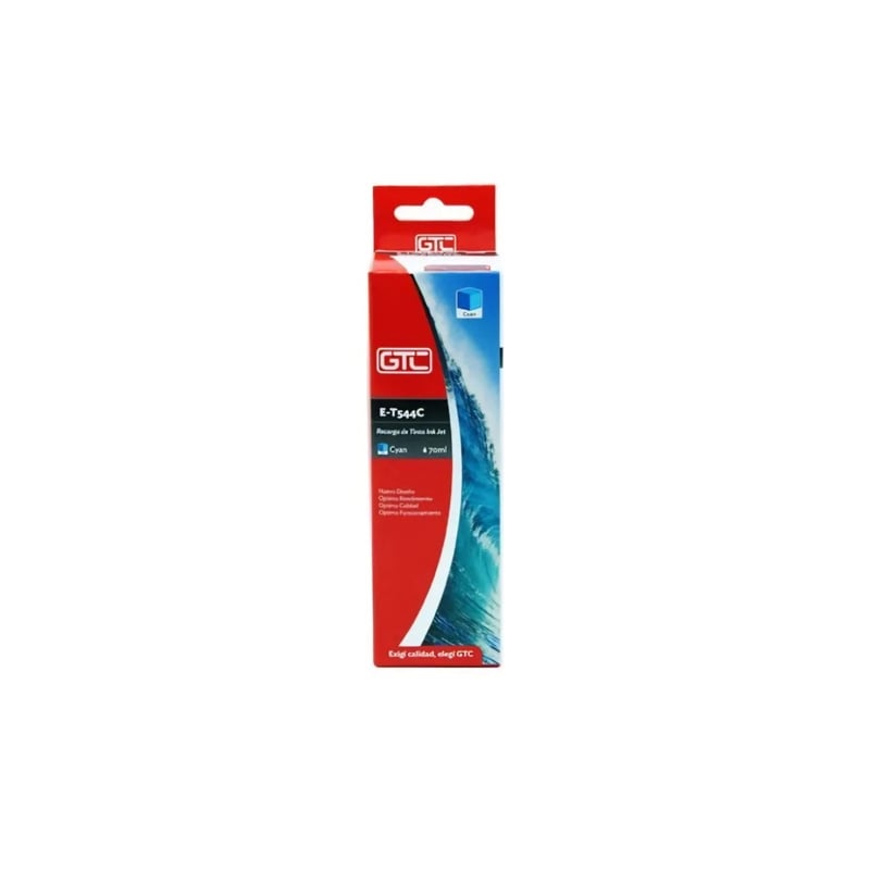 TINTA ALTERNATIVA SISTEMA CONT GTC T544 PARA EPSON CYAN 70ML