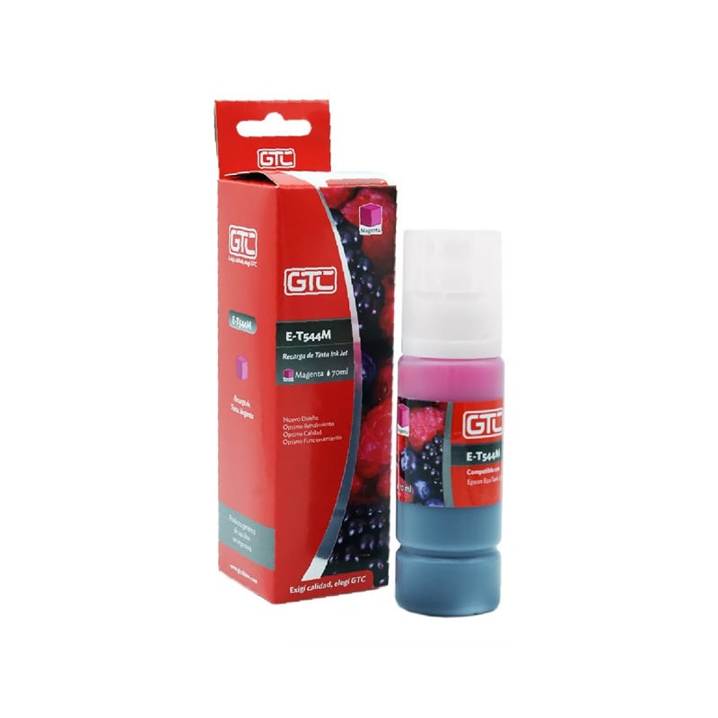 TINTA ALTERNATIVA SISTEMA CONT GTC T544 PARA EPSON MAGENTA 70ML