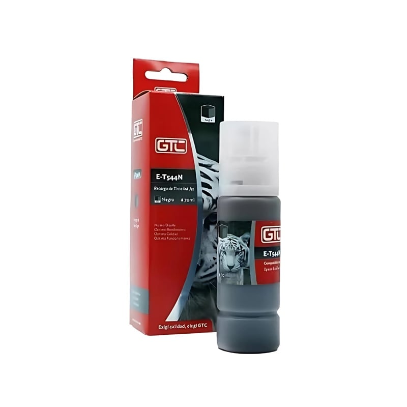 TINTA ALTERNATIVA SISTEMA CONT GTC T544 PARA EPSON NEGRO 70ML