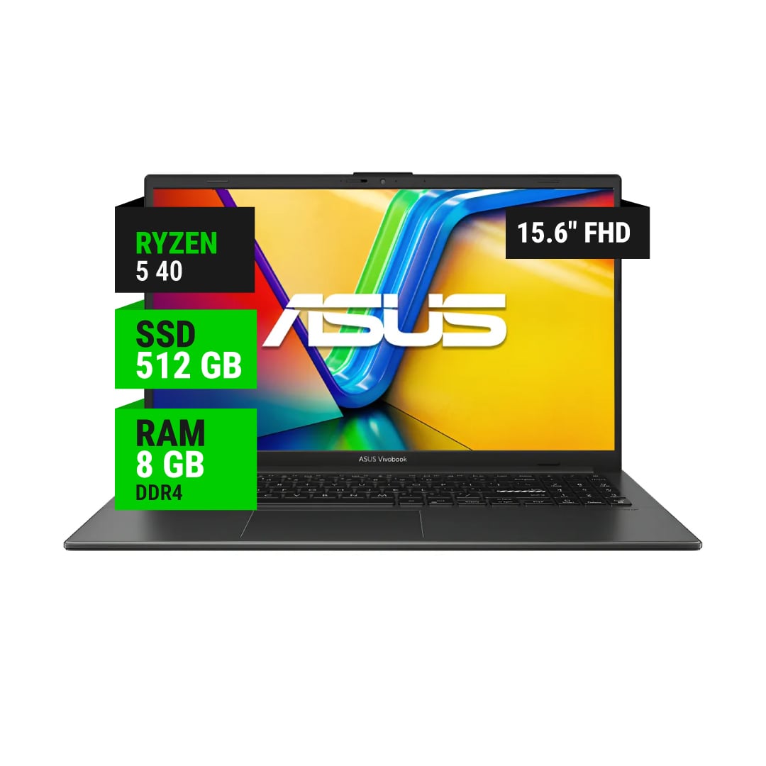 NOTEBOOK ASUS VIVOBOOK GO E1504FA-WS51 15.6" AMD RYZEN 5 40 FHD 8GB RAM 512GB NVME W11H