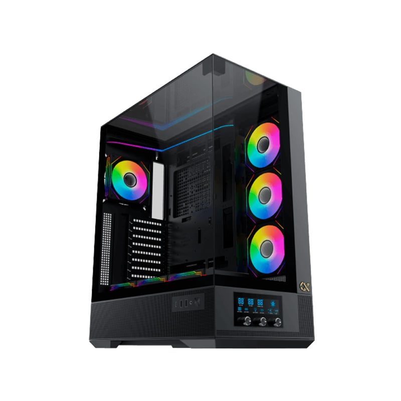 GABINETE XIGMATEK VISION PRO BLACK TG X8 FANS ARGB