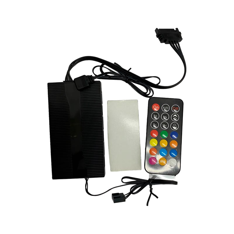 CONTROLADORA XIGMATEK ARGB Y PWM - PARA 8 COOLER FAN Y LED , CON CONTROL REMOTO