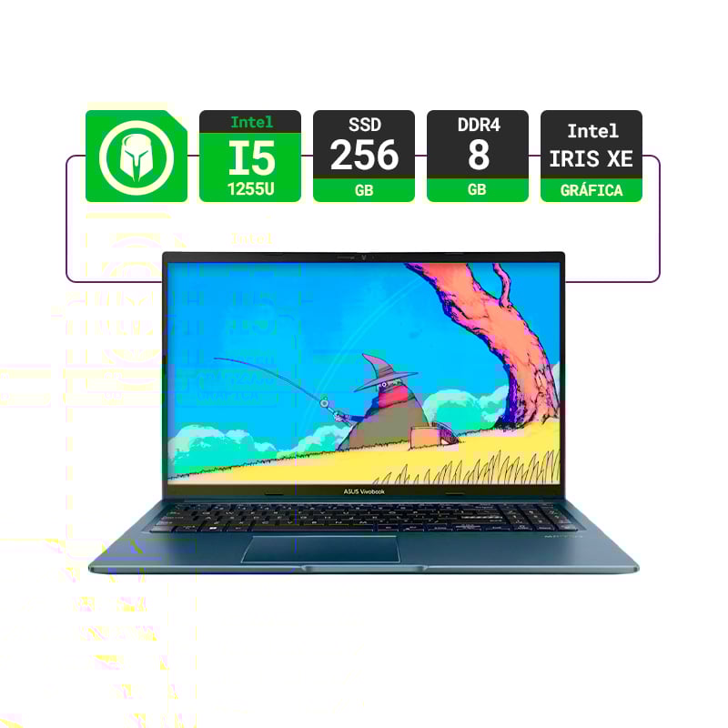 OUTLET - NOTEBOOK ASUS VIVOBOOK CORE F1504ZA 15.6" INTEL I5 1235U 8GB RAM 256GB SSD - FHD W11 - QUIE