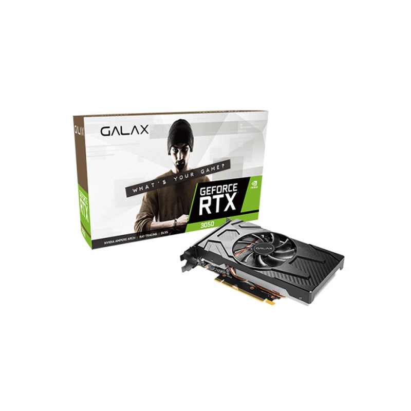 PLACA DE VIDEO GALAX NVIDIA GEFORCE RTX 3050 8GB EX GDDR6 1-CLICK OC - BLACK