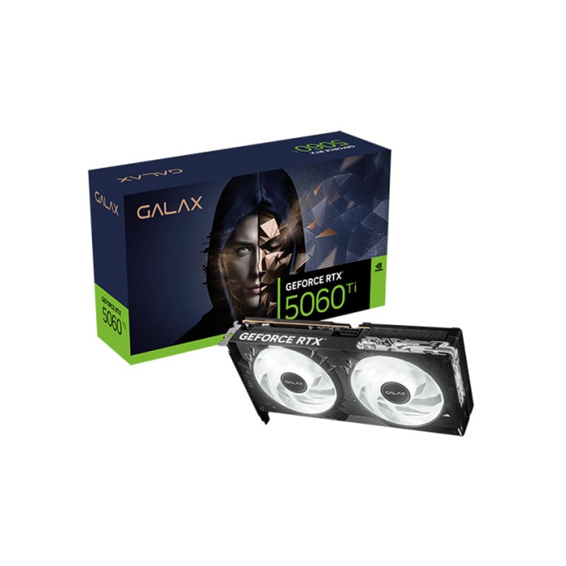 PLACA DE VIDEO GALAX NVIDIA GEFORCE RTX 5060 TI 16GB GDDR7 1-CLICK OC - BLACK
