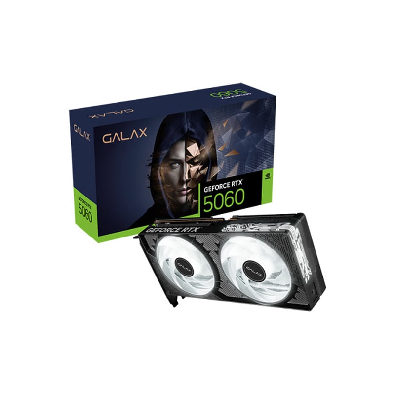 PLACA DE VIDEO GALAX NVIDIA GEFORCE RTX 5060 8GB GDDR7 1-CLICK OC - BLACK