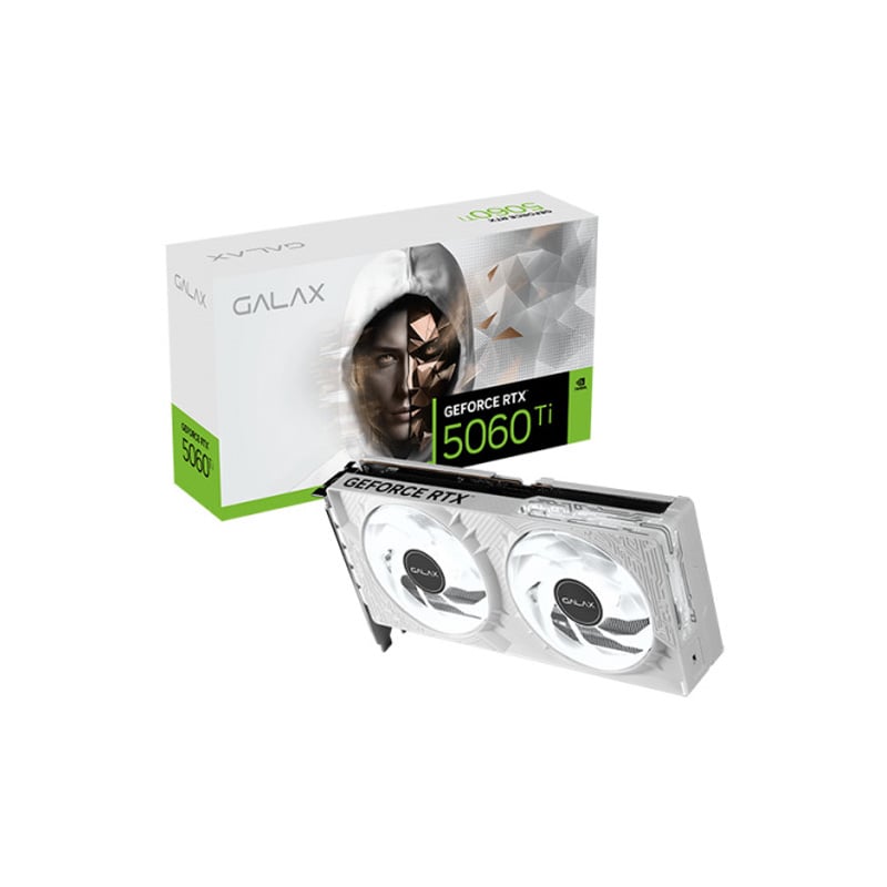 PLACA DE VIDEO GALAX NVIDIA GEFORCE RTX 5060 TI EX GAMER CLASSIC 8GB GDDR7 1-CLICK OC - WHITE