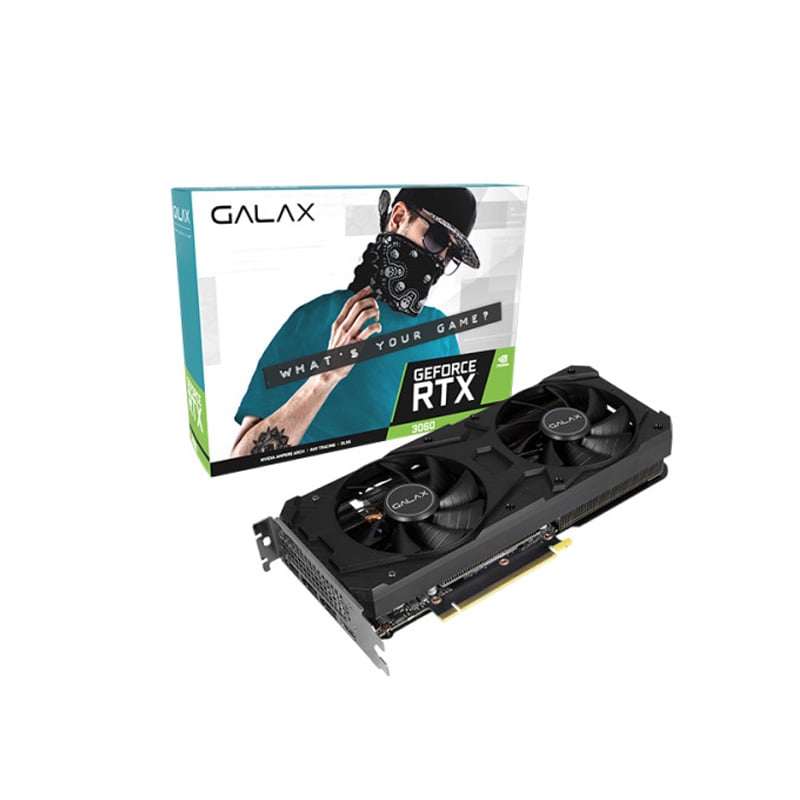 PLACA DE VIDEO GALAX NVIDIA GEFORCE RTX 3060 12GB GDDR6 1-CLICK OC - BLACK