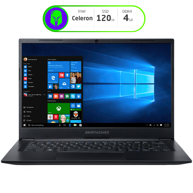 NOTEBOOK BANGHO MAX L4 I1 14" INTEL CELERON 5205U 4GB RAM 120GB SSD FREE DOS