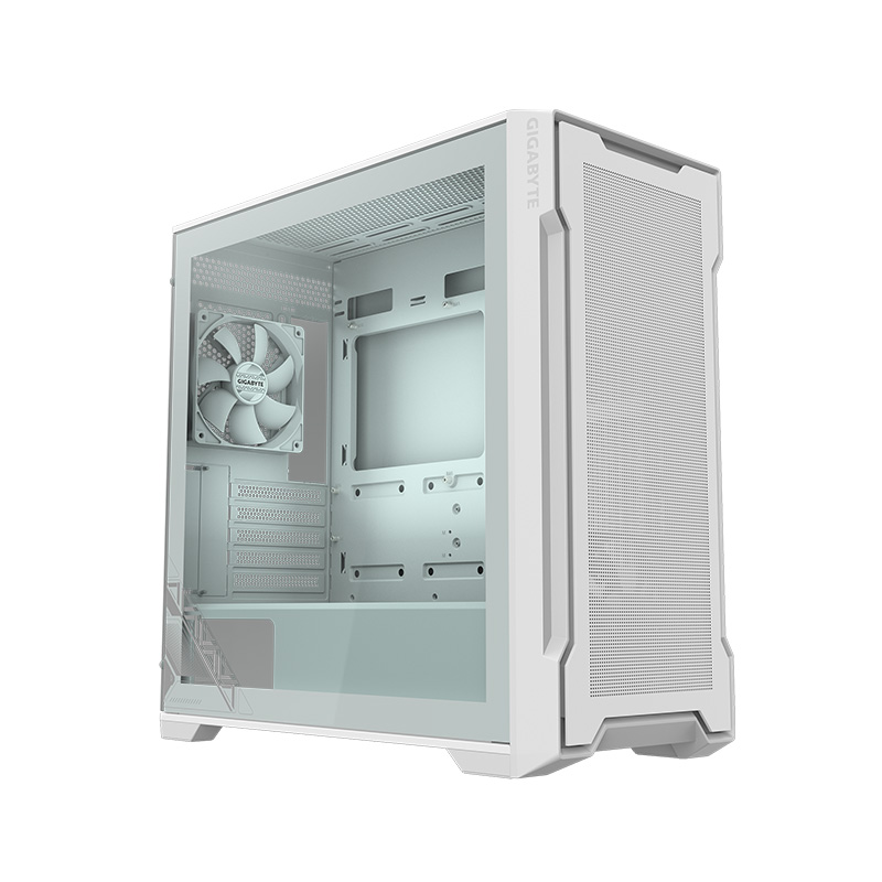 GABINETE GIGABYTE C102 WHITE TEMPERED GLASS FAN X2