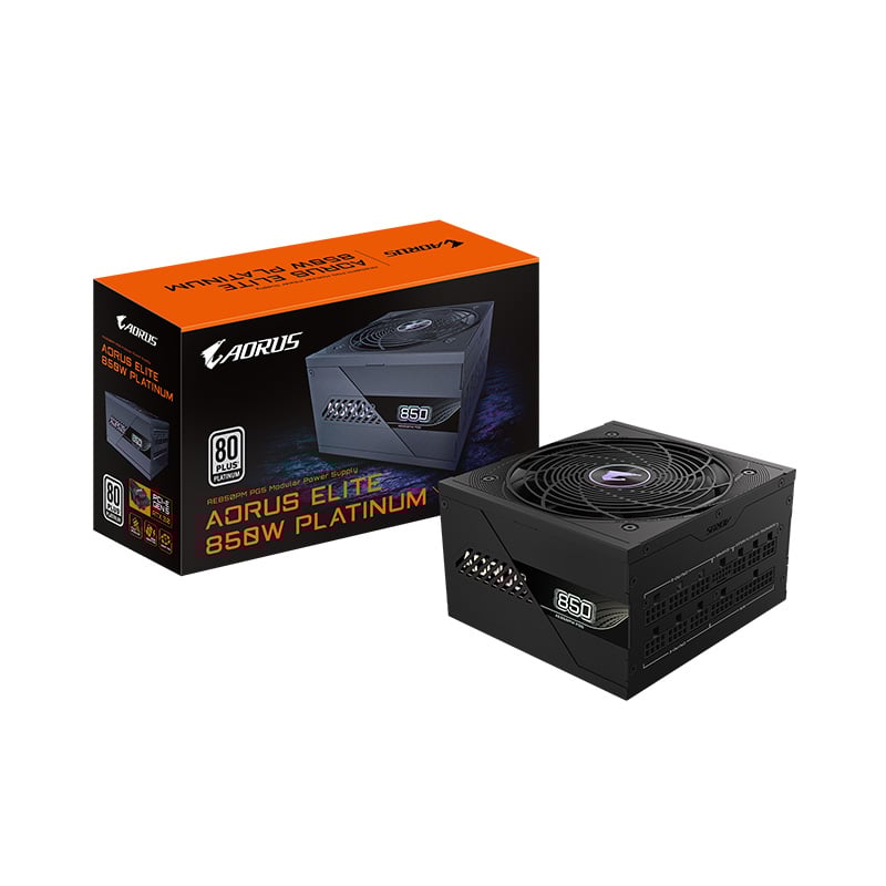 FUENTE 850W GIGABYTE AORUS ELITE PG5 P850W 80 PLUS PLATINUM MODULAR - BLACK