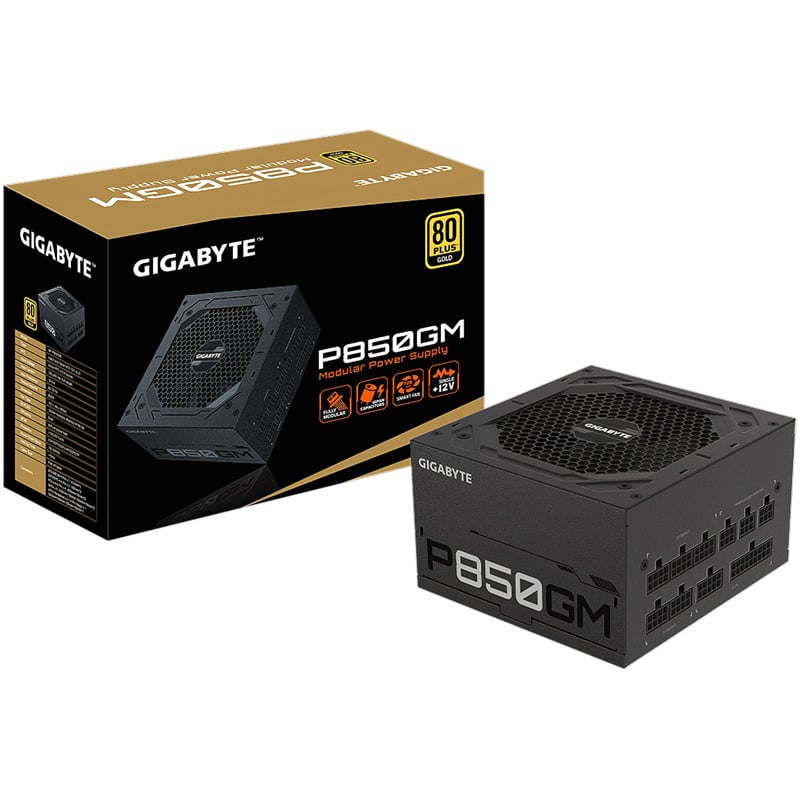 Fuente 850W Gigabyte P850GM 80 PLUS GOLD Modular - Maximus Gaming Hardware