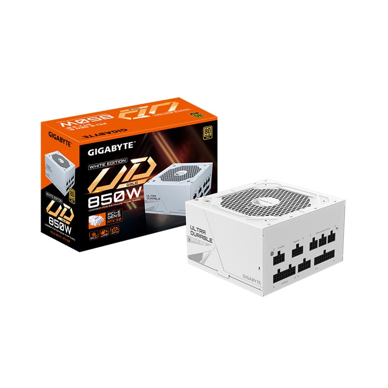 FUENTE 850W GIGABYTE UD850GM PG5 80 PLUS GOLD MODULAR WHITE