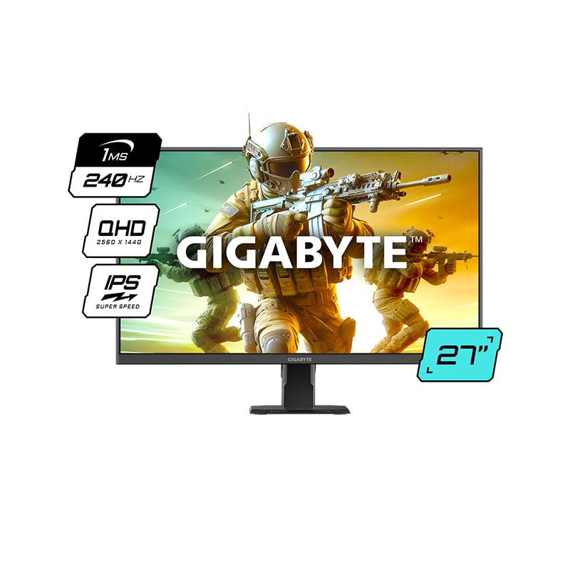 MONITOR GAMER IPS 27" GIGABYTE GS27Q-X-SA QHD 2K 240HZ 1MS FREESYNC PREMIUM
