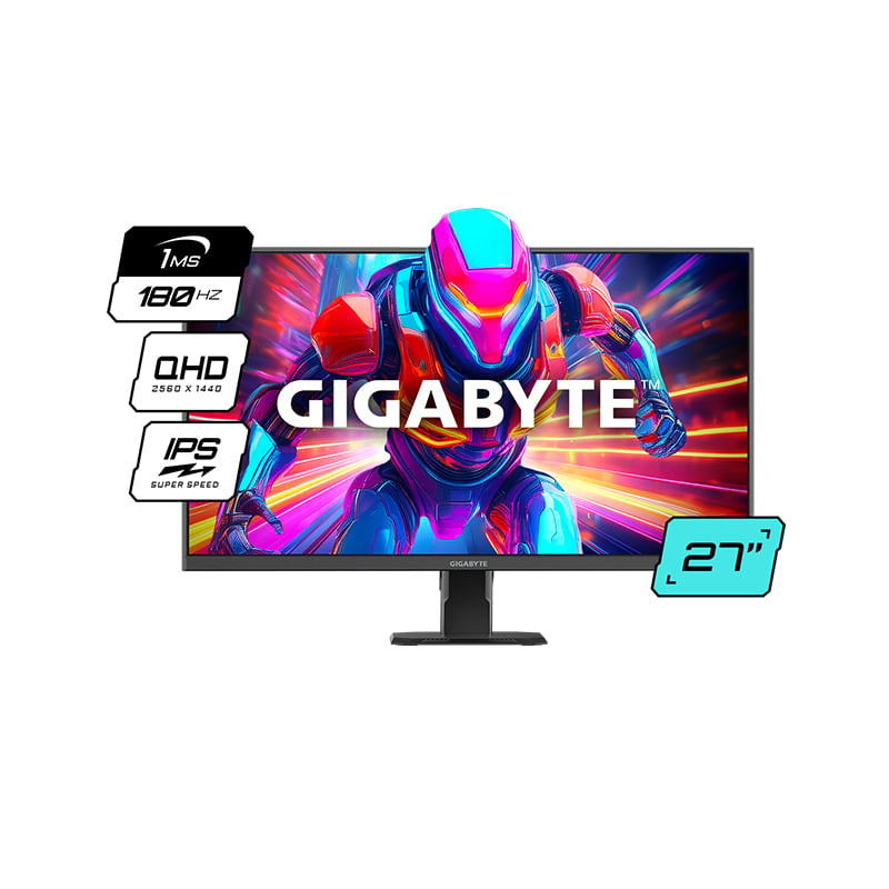 MONITOR GAMER IPS 27" GIGABYTE GS27QA-SA QHD 2K 180HZ 1MS FREESYNC