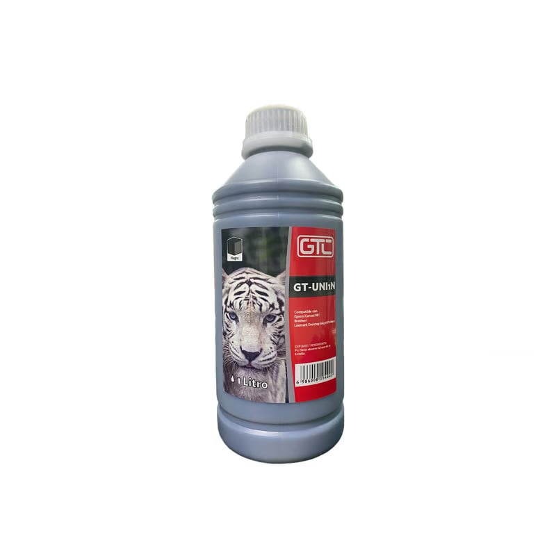 TINTA ALTERNATIVA SISTEMA CONT GTC PARA HP EPSON CANON BROTHER LEXMARK NEGRO 1L